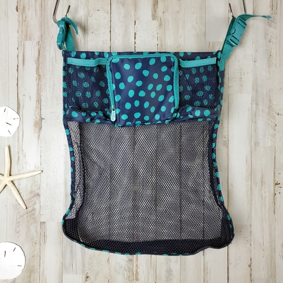 Thirty-One On The Stroller Bag Navy Lotsa Dots